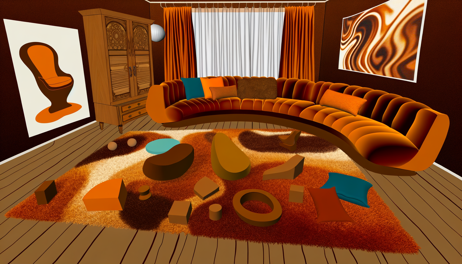 70er Indretning Guide 2025 | Retro Stil Med Moderne Twist