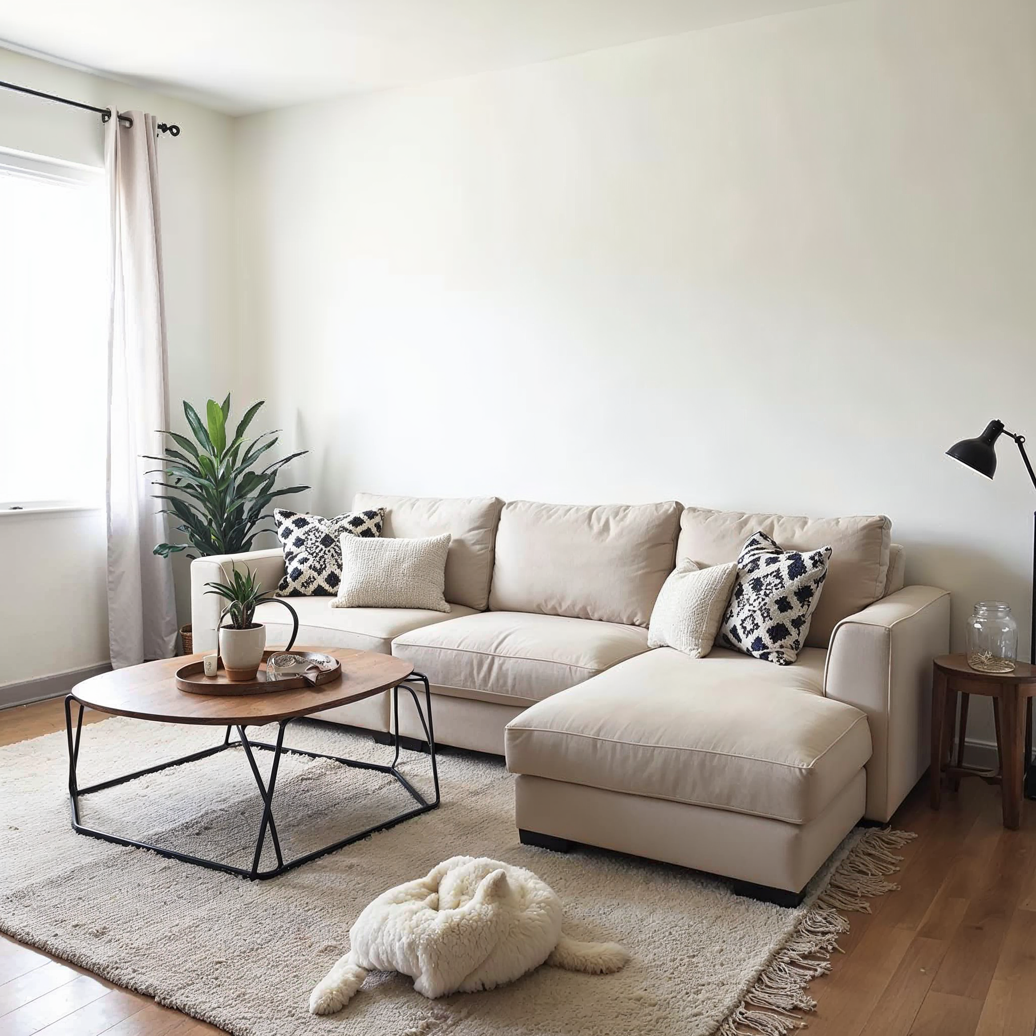 Neutral stue før bohemian transformation